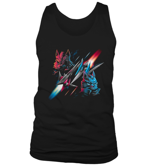 Star Battle Fox Vs Wolf Tank Top Unisex