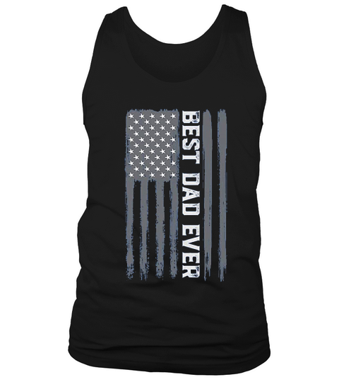 Vintage Best Dad Ever American Flag Tank Top Unisex