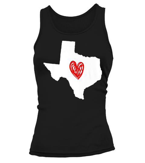 Love Texas Heart T-shirt Tank top Woman