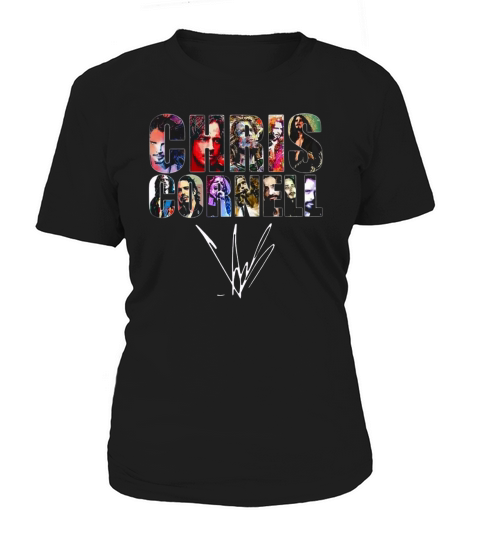 Chris Cornell With Signature Women's T-Shirt