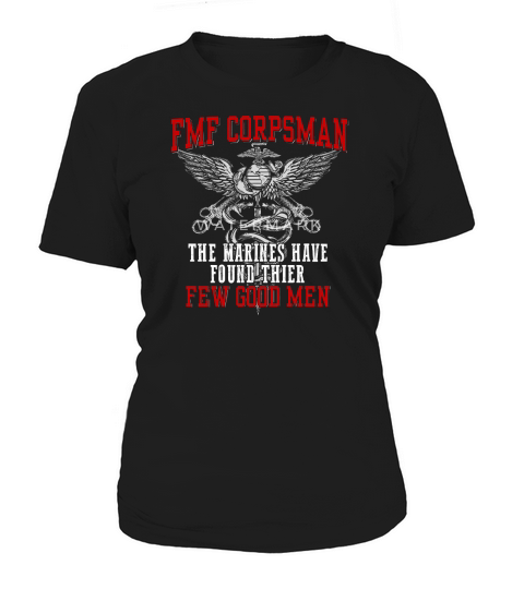 fmf devil us navy corpsman doc badass army veteran mens t shirt Women's T-Shirt