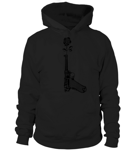 Awesome Gun Rose & Sizes T-shirt Hoodie Unisex