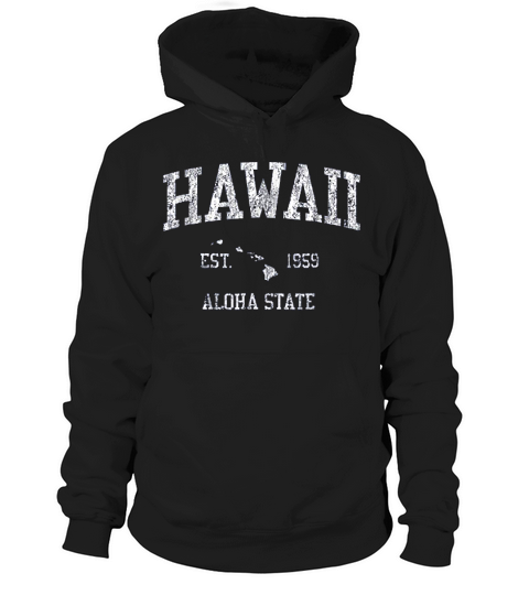 Hawaii Vintage Sports Hoodie Unisex