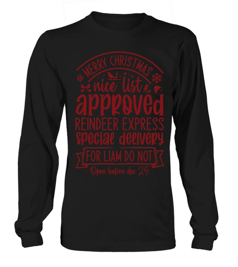 Merry christmas nice list approved Long sleeved Unisex