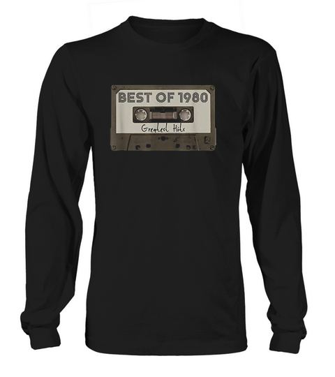 Vintage Best Of 1980 Retro 41st Birthday Gift Long sleeved Unisex