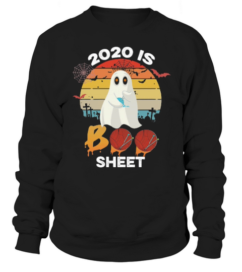 2020 Is Boo Sheet Halloween Vintage Sweatshirt Unisex