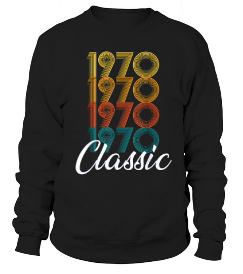 51st Birthday Retro Vintage 1970 Sweatshirt Unisex
