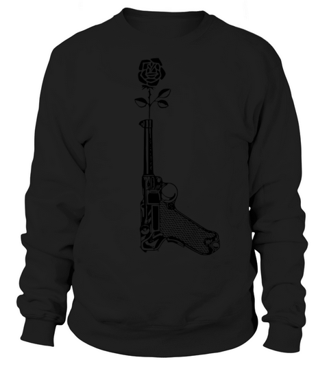 Awesome Gun Rose & Sizes T-shirt Sweatshirt Unisex