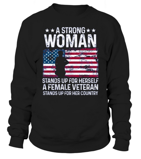 female military woman veteran army airforce special force Sweatshirt Unisex