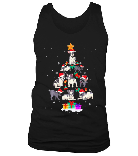 French Bulldog Christmas Ornament Tree Decor Dog Lover Gift Tank Top Unisex