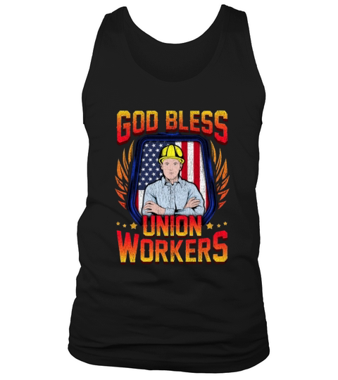 God Bless Union Workers Handyman Ironworker Gift Tank Top Unisex