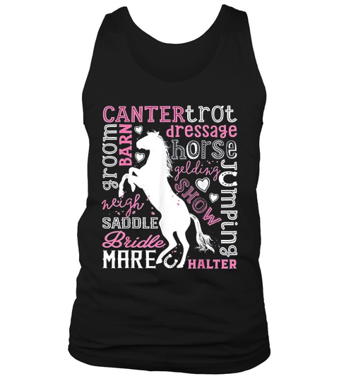 Horse  For Girls Women Gifts Horses Horseback Riding Tank Top Unisex