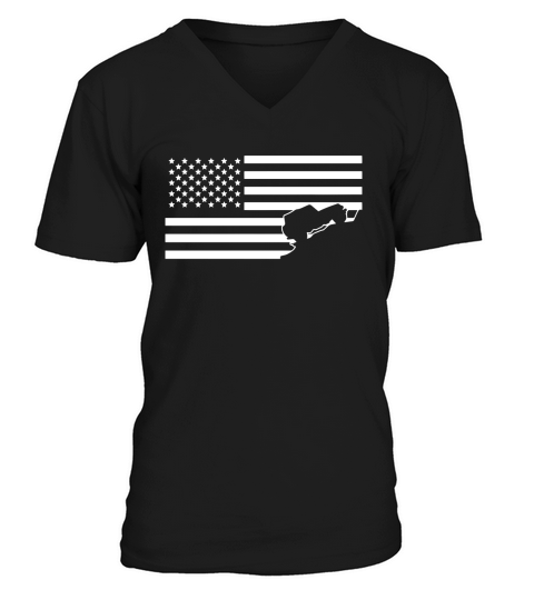 AMERICAN JEEP V-Neck T-shirt