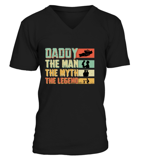Daddy. The Man. The Myth. The legend sublimation V-Neck T-shirt