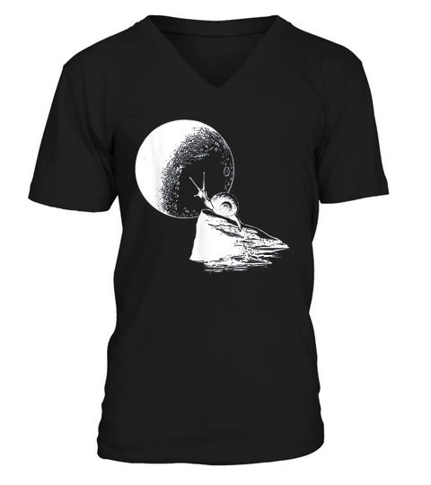 Howling Moon Snail V-Neck T-shirt