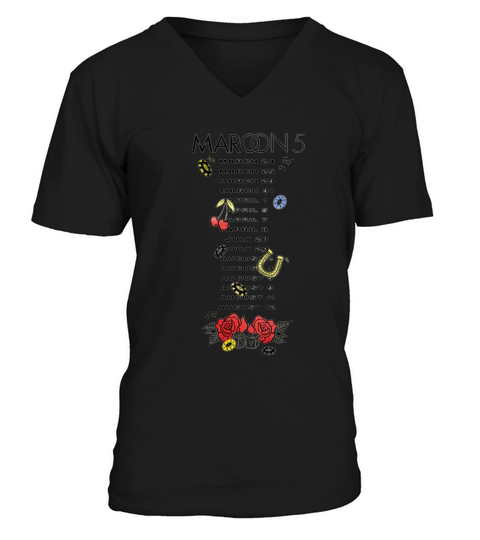 Maroon 5 Natural Tee Shirts V-Neck T-shirt