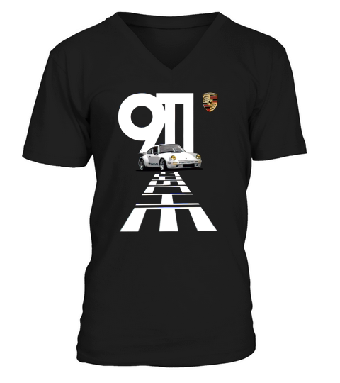 Vintage 911 Porsche Racing Car V-Neck T-shirt
