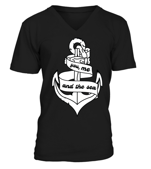 You Me and the Sea V-Neck T-shirt
