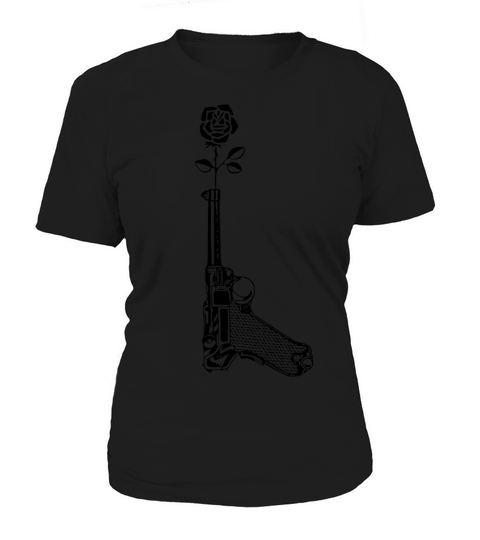 Awesome Gun Rose & Sizes T-shirt Women's T-Shirt