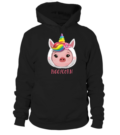 Piggycorn Pig Unicorn Girls Pig Gifts For Pig Lovers Hoodie Unisex