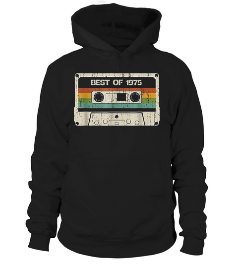 Retro Vintage March 1975 Birthday Hoodie Unisex