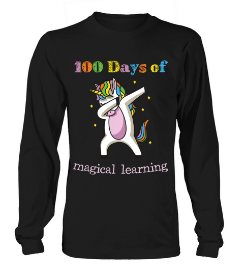 100th Day Of School Unicorn - Kids And Teachers T-shirt Long sleeved Unisex