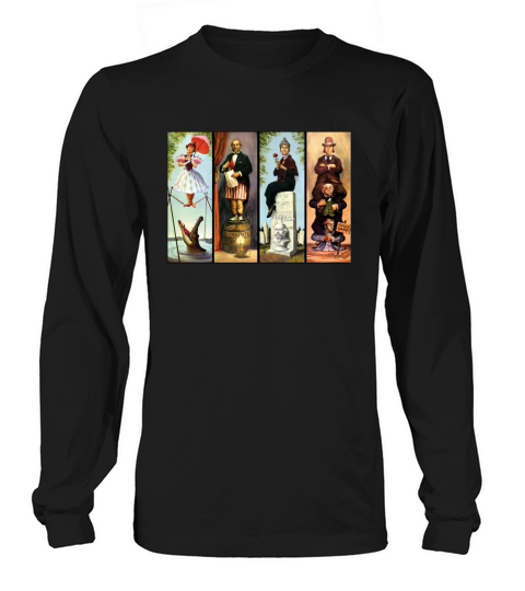 Haunted Mansion All Charakter Long sleeved Unisex