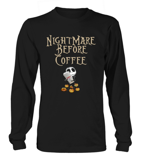 Jack Skellington hug Dunkin’ Donuts Nightmare before coffee Long sleeved Unisex