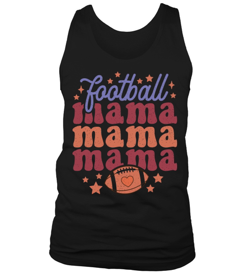 Football mama color grunge Tank Top Unisex