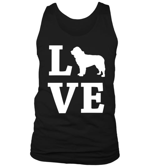 I Love My Newfoundland Funny Dog Owner Gif Tank Top Unisex