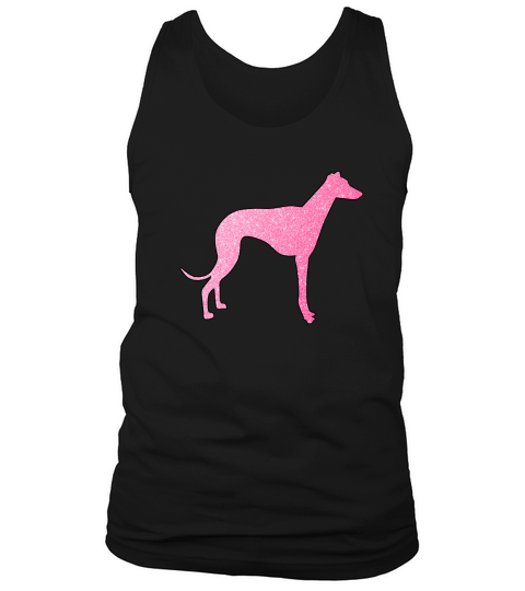 pink glitter Greyhound V-neck T-Shirt Woman Tank Top Unisex