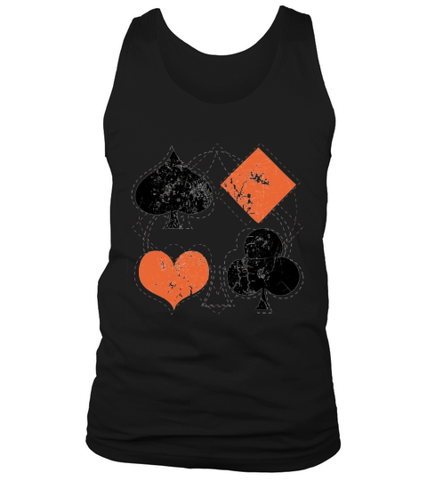 vintage poker playing cards Tank Top Unisex