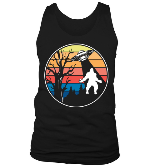 Vintage UFO Alien Bigfoot 2 Tank Top Unisex