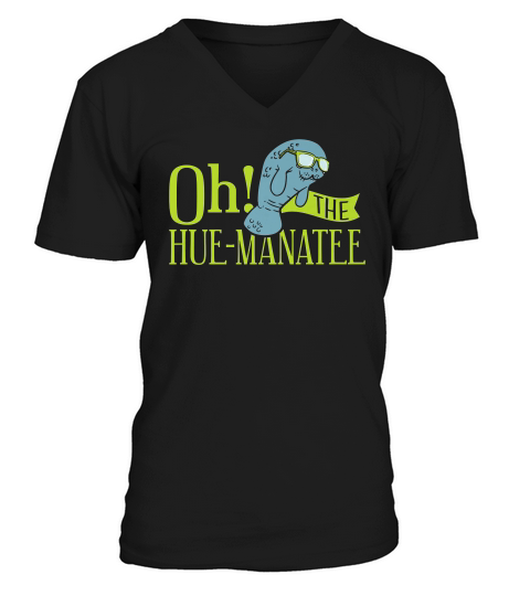 Marine Biology Manatee Funny Puns T-shirt V-Neck T-shirt