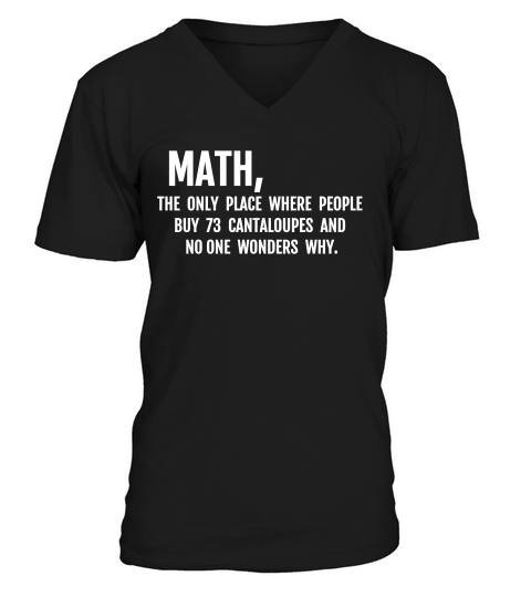 Math Sucks Hate Mathematics Humor Joke Student Gift T-shirt V-Neck T-shirt