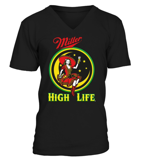MIller High Life V-Neck T-shirt
