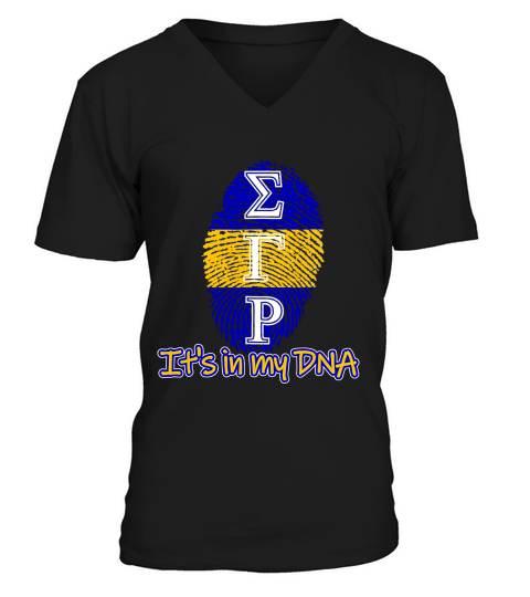 Sigma Gamma Sgrho Rho Dna Sorority Gift Paraphernalia T-shirt V-Neck T-shirt
