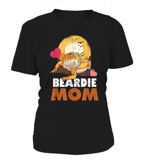 Beardie Mom Bearded Dragon Pogona For Reptile Breeder Women's T-Shirt