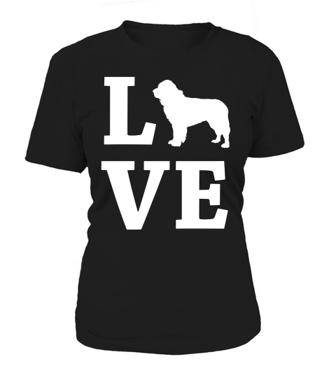 I Love My Newfoundland Funny Dog Owner Gif Women's T-Shirt