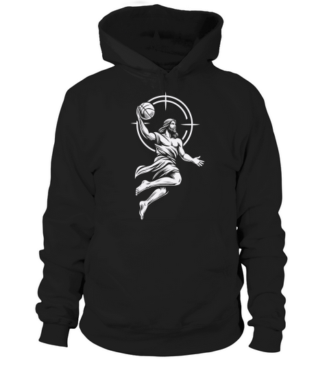 Jesus Playing Basketball Hoodie Unisex