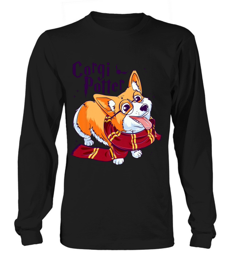 Corgi Potter Cute Harry Pawter Corgi Dogs For Women T-shirt Long sleeved Unisex