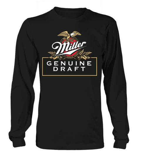 Miller Beer Genuine Draft Long sleeved Unisex