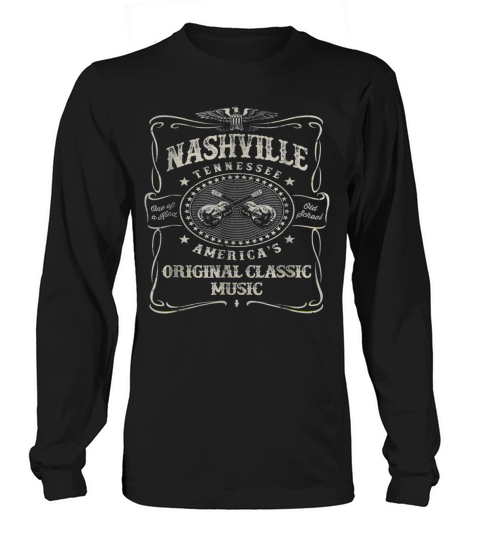 Nashville Music City USA Vintage Long sleeved Unisex