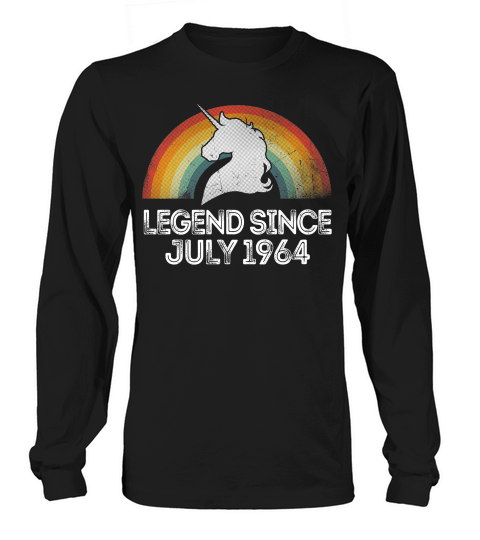 Unicorn Legend Since June 1964 55th Birthday Gift Vintage Long sleeved Unisex
