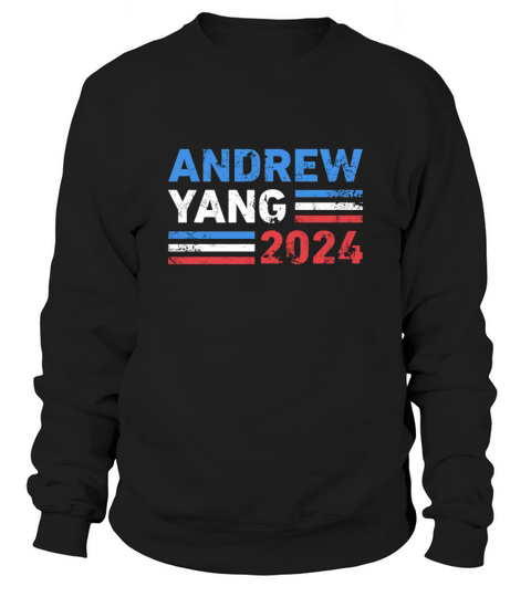 Vintage Andrew Yang 2024 Distressed Retro Yang 2024 Sweatshirt Unisex