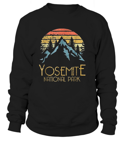 Vintage Yosemite National Park Sweatshirt Unisex