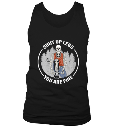 Runner Shut Up Legs You Are Fine Running Skeleton Tank Top Unisex