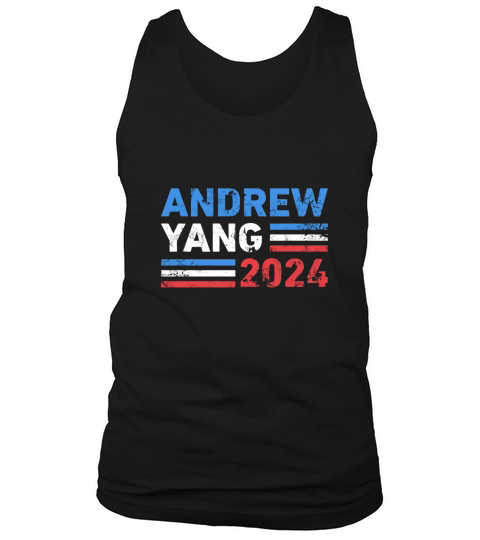 Vintage Andrew Yang 2024 Distressed Retro Yang 2024 Tank Top Unisex