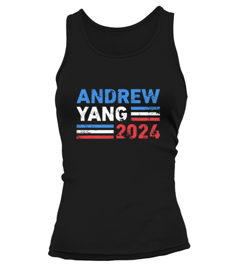 Vintage Andrew Yang 2024 Distressed Retro Yang 2024 Tank top Woman