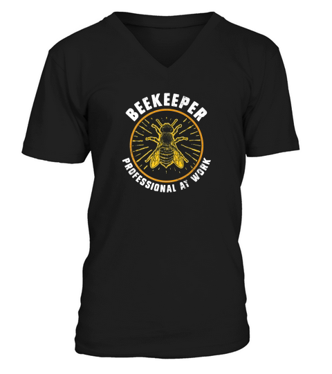 Beekeeper Professional Beekeeping Vintage Tee Gifts V-Neck T-shirt